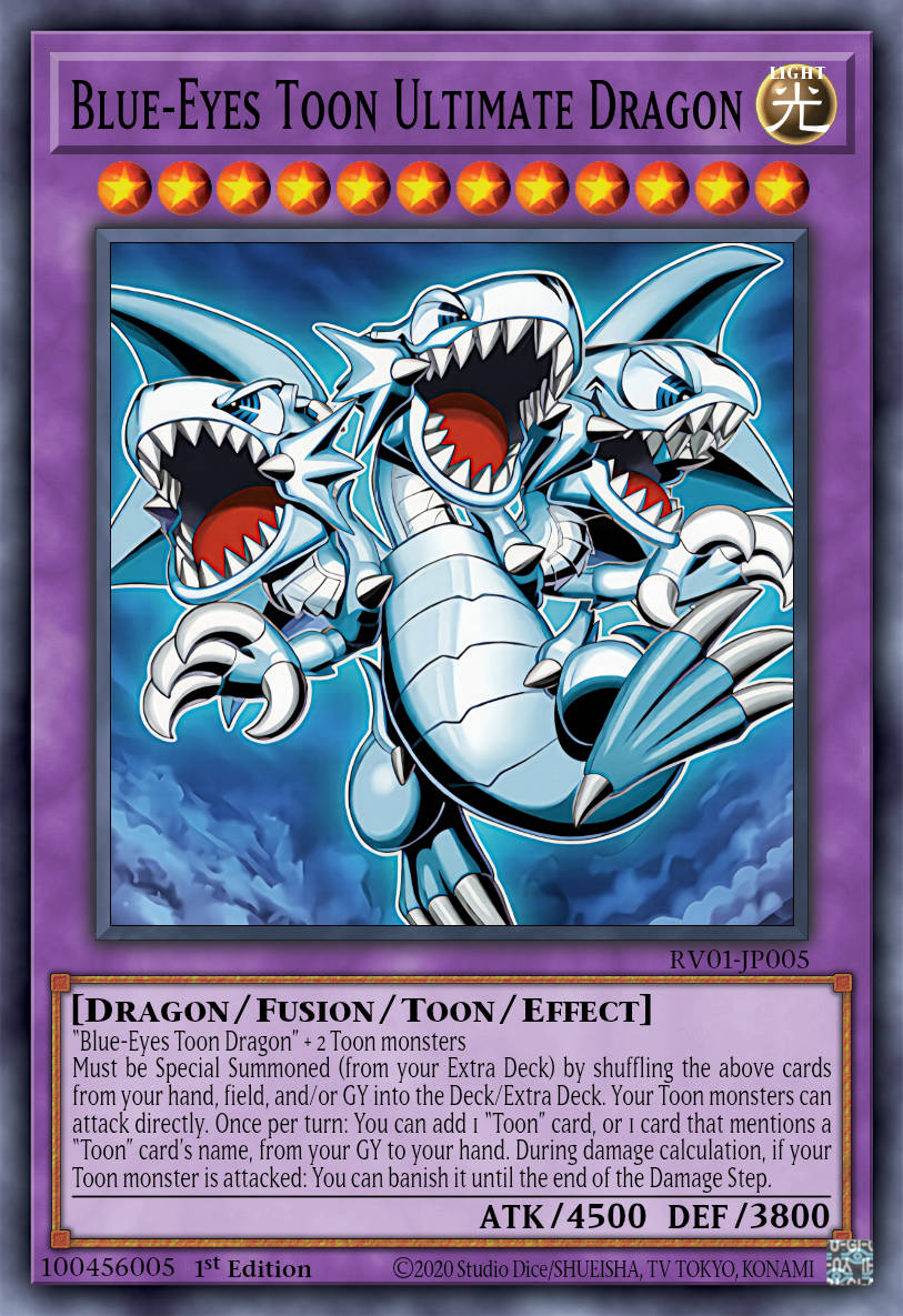 Dragon ultime toon aux yeux bleus